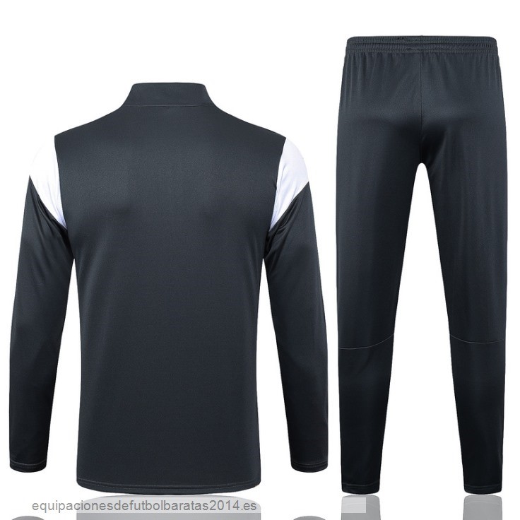 Nuevo Conjunto Completo Sudadera Entrenamiento Borussia Dortmund 23/24 Gris Amarillo Baratas